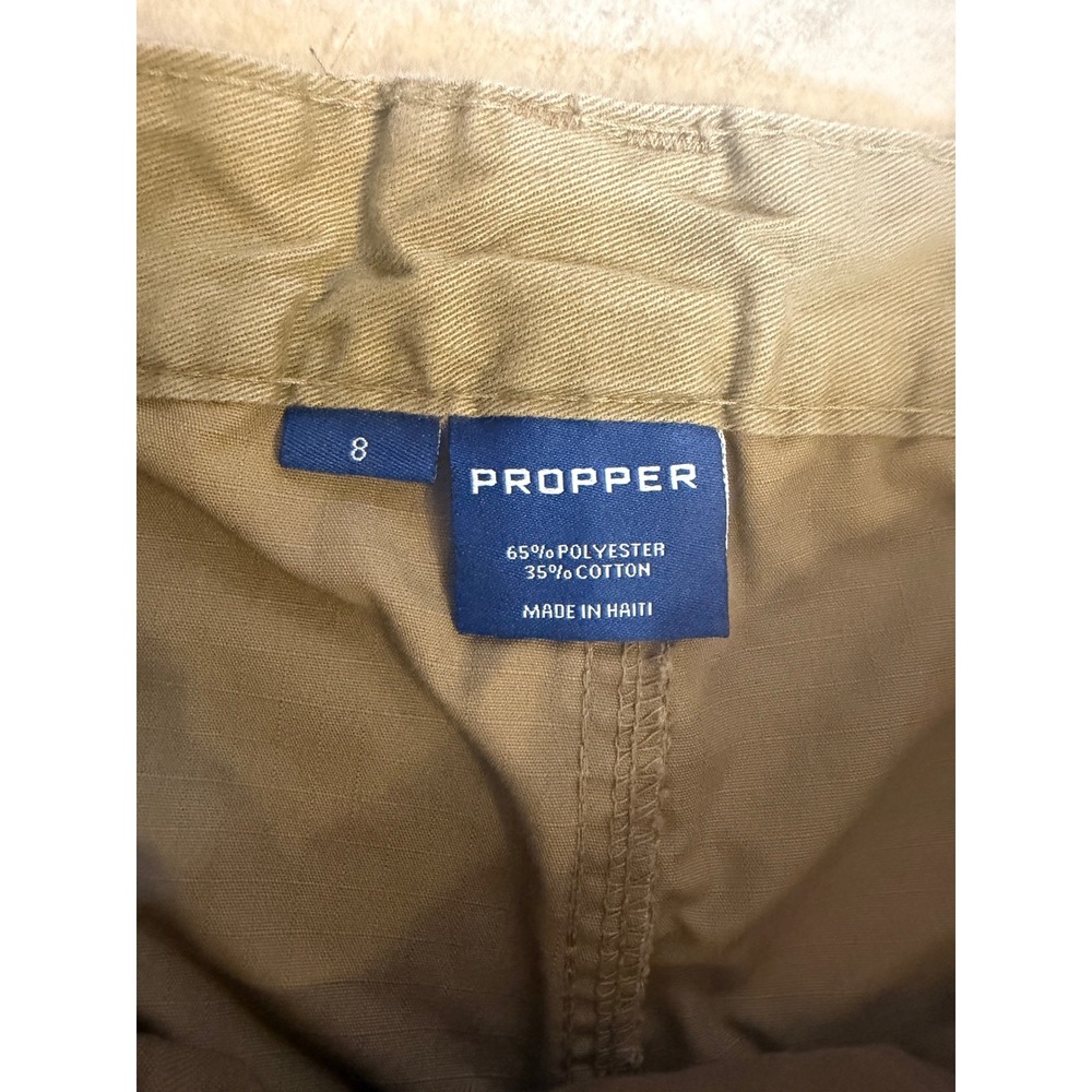 PROPER Women's Tan Cargo Pants Tactical Work Utility Size 8 - Picture 5 of 9